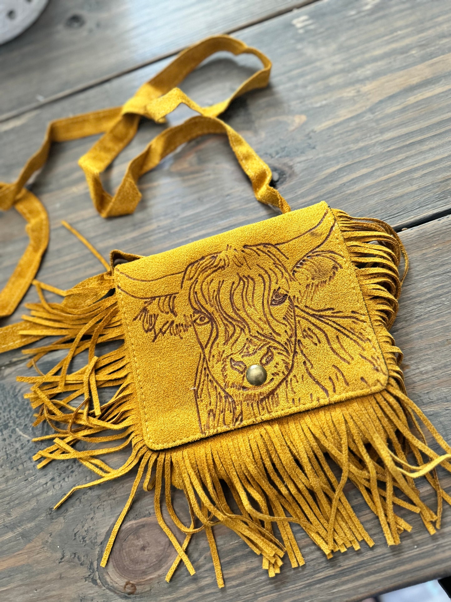 Highland cow purse