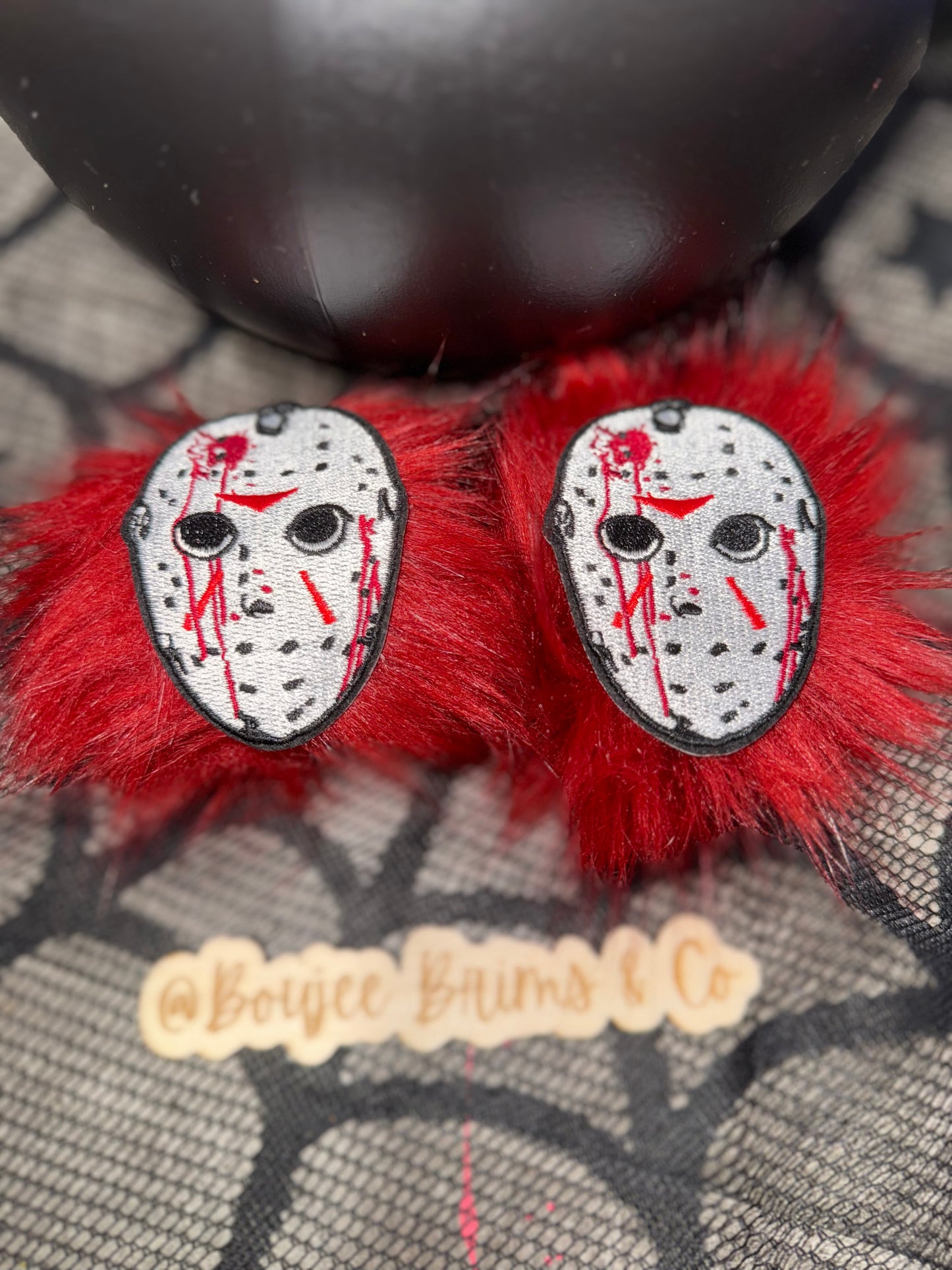 Pom poms. - can be earrings(clips/hooks) OR - piggies (clips/nylon)