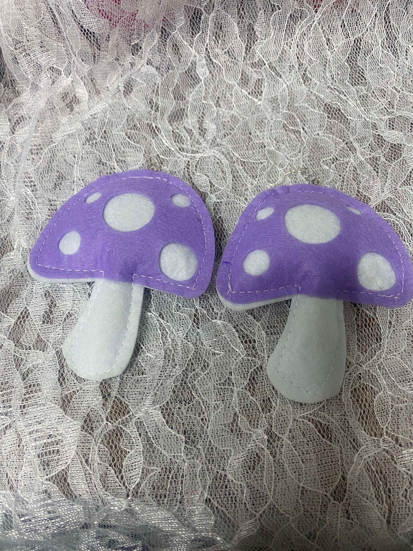 Felt Mushroom Earrings