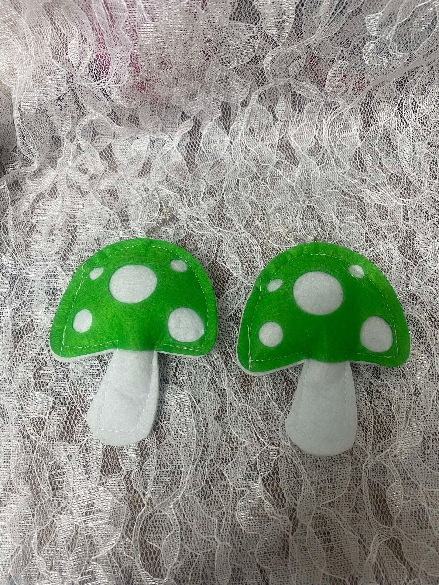 Felt Mushroom Earrings