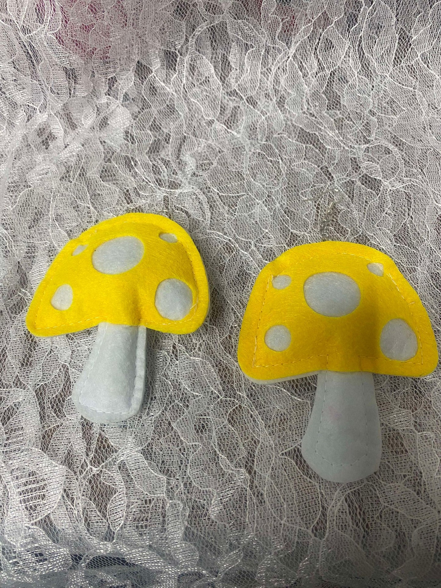Felt Mushroom Earrings