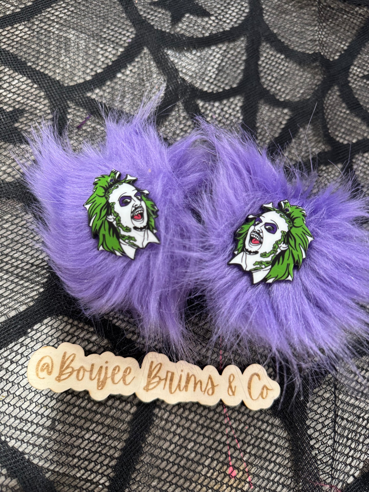 Pom poms. - can be earrings(clips/hooks) OR - piggies (clips/nylon)