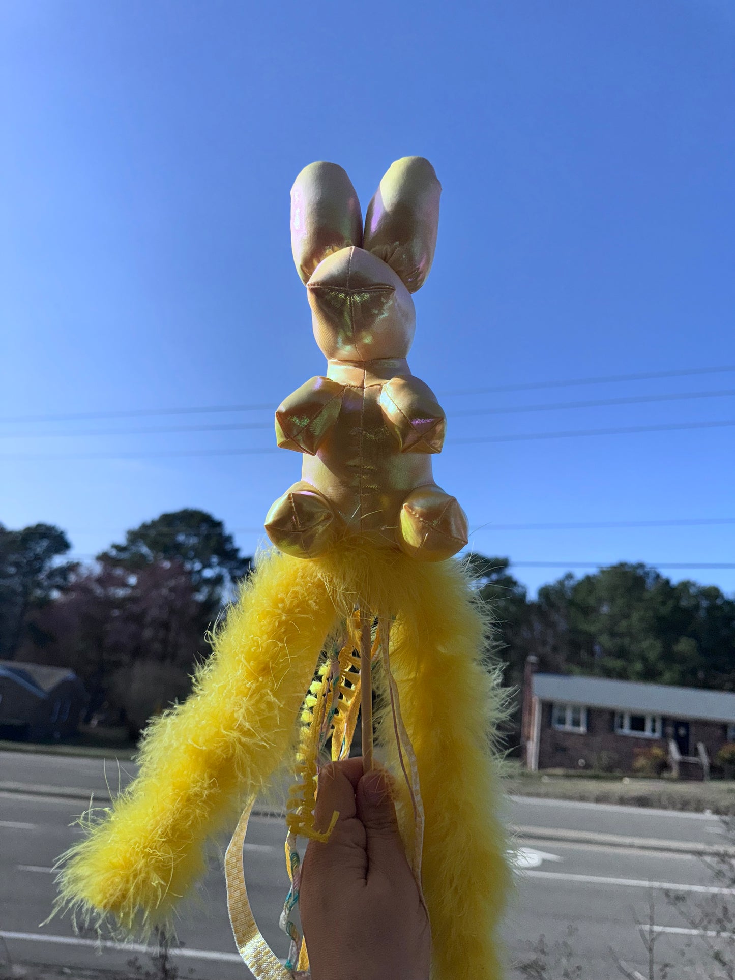 Yellow Gummy Bunny Wand