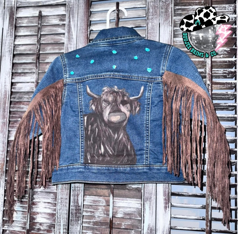 Custom painted highland jacket 18m new