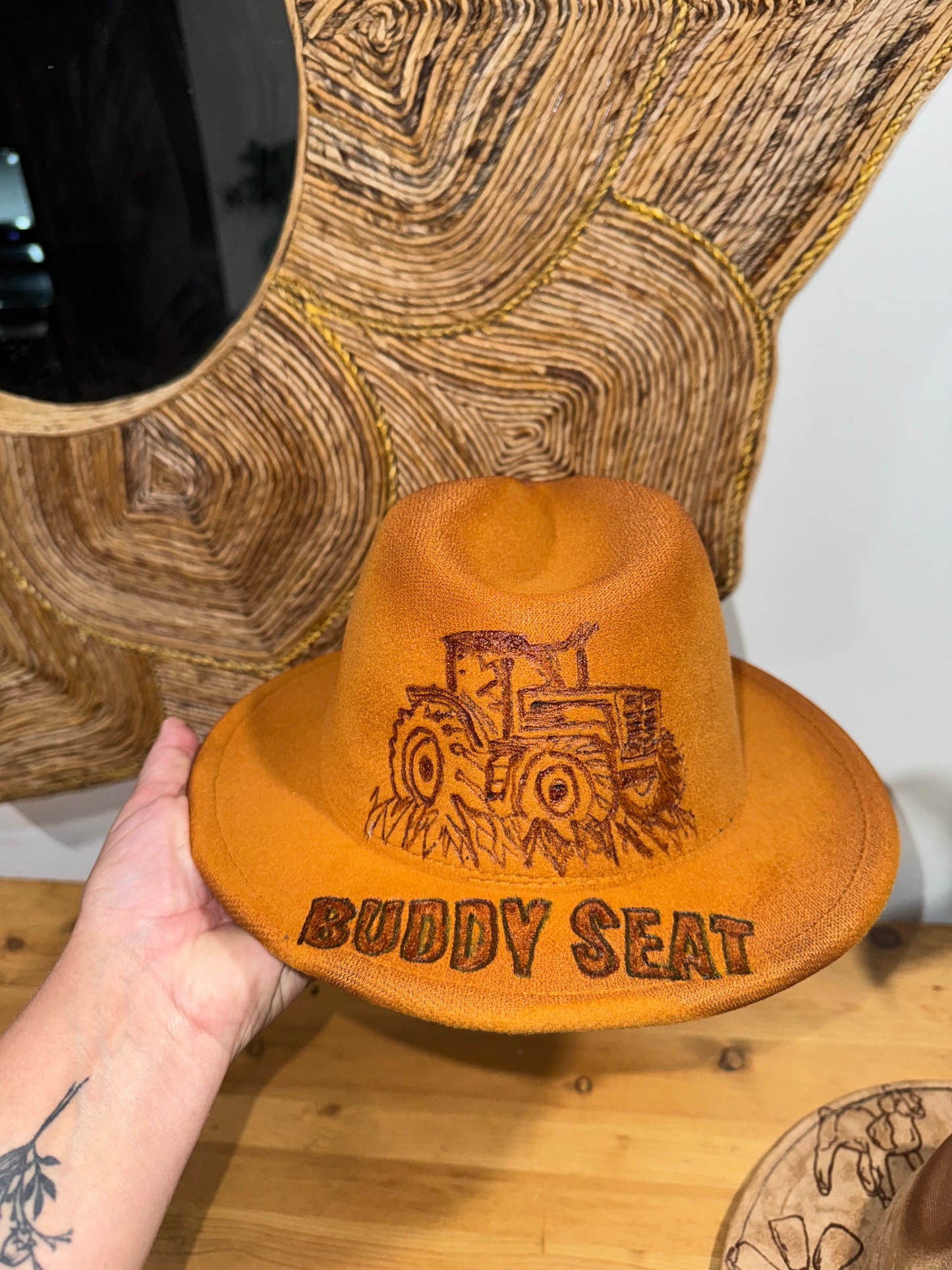 Dibs on the buddy seat. Kids hat