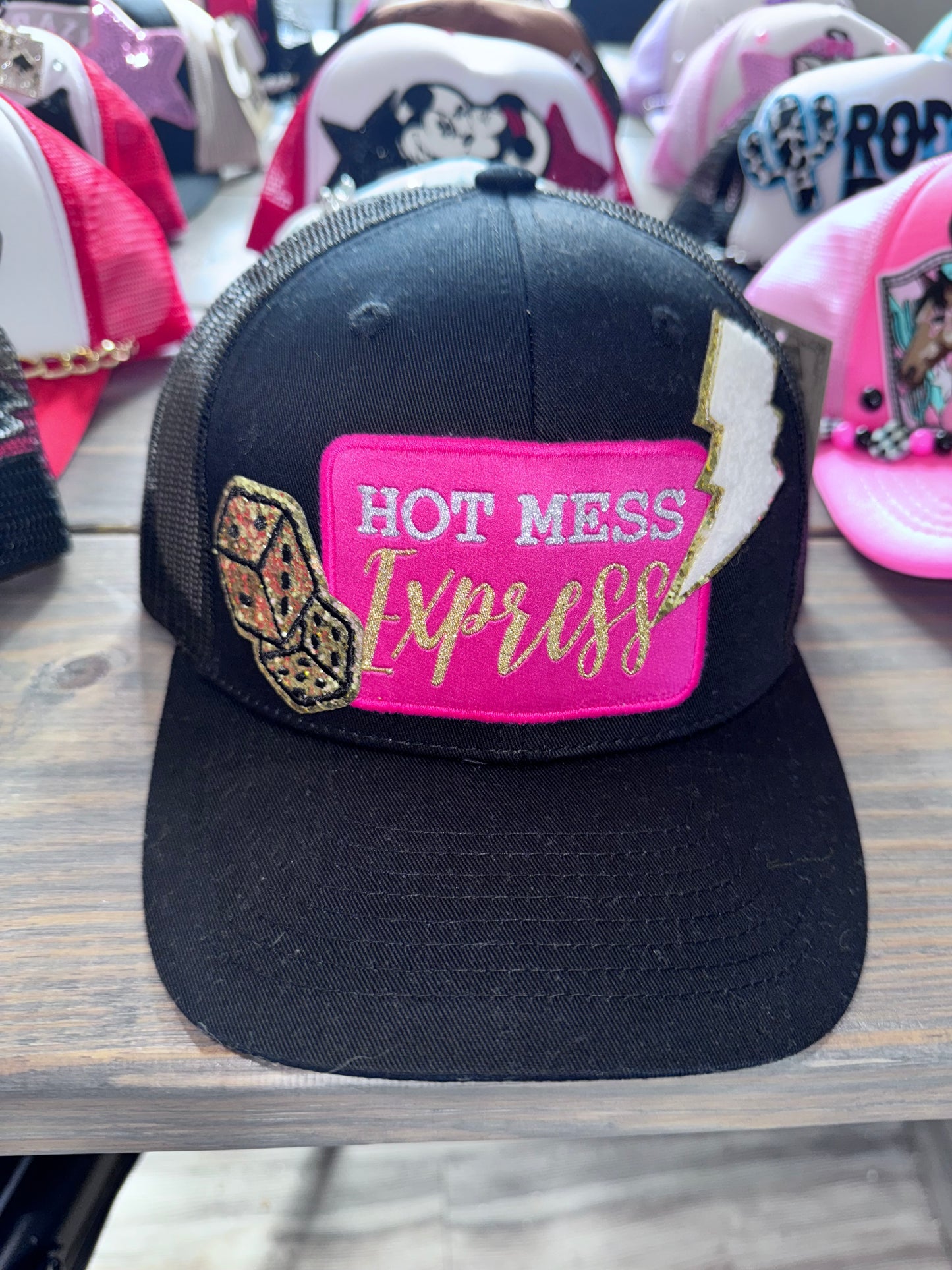 Hot mess Express adult trucker hat