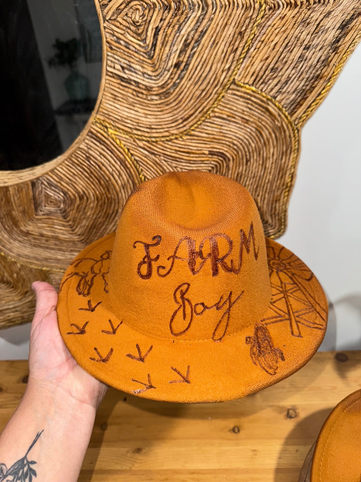 Locally grown farm boy - kids hat