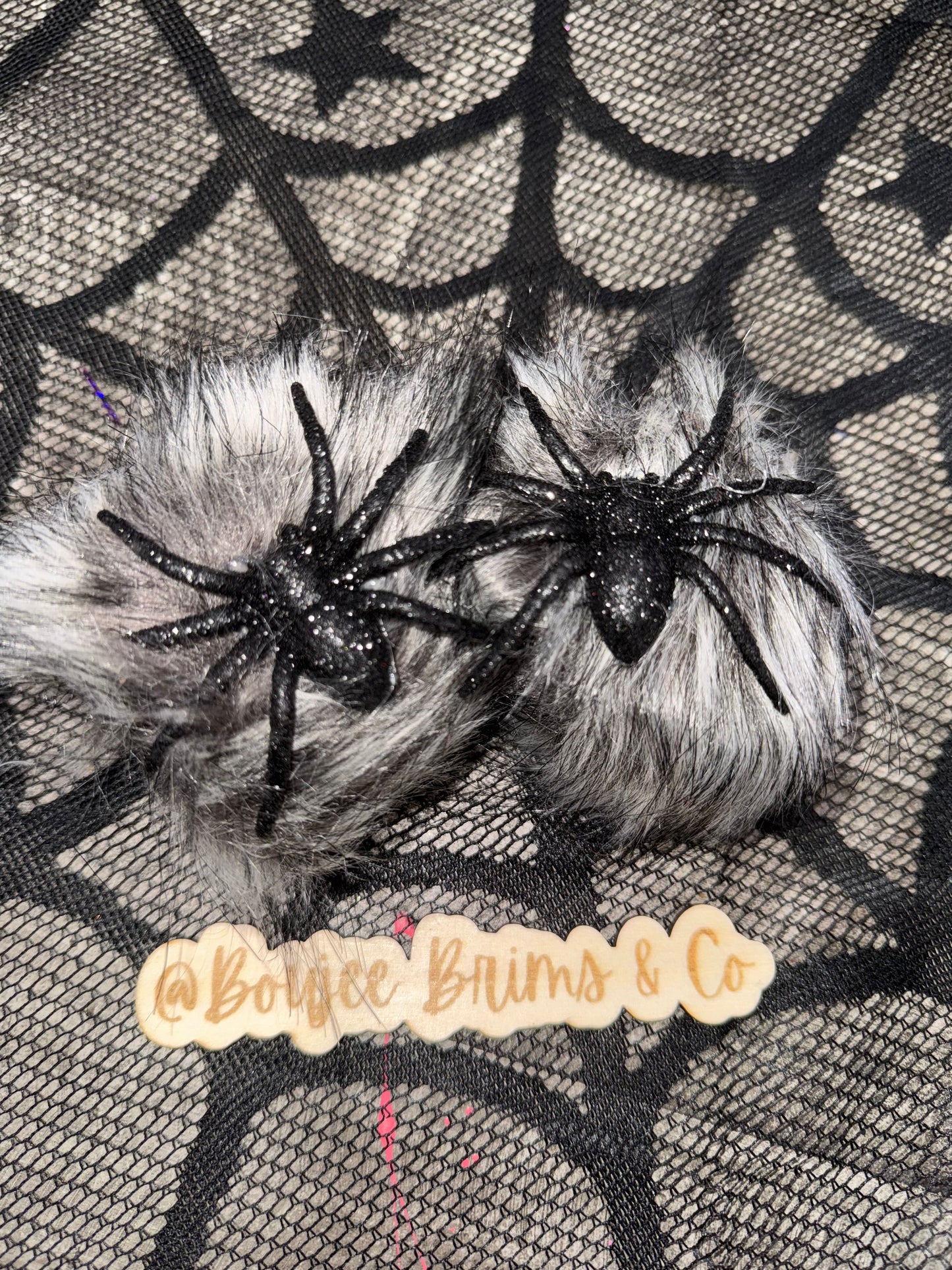 Pom poms. - can be earrings(clips/hooks) OR - piggies (clips/nylon)