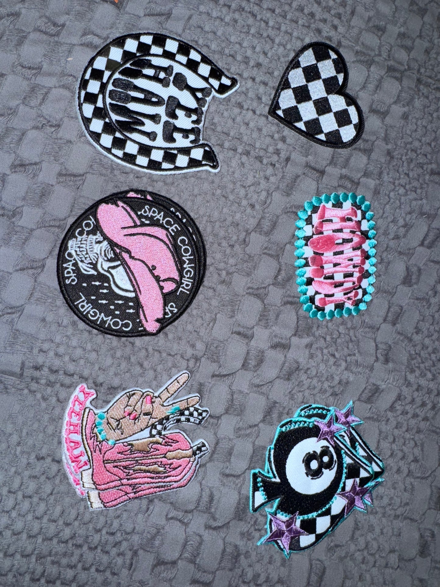 Create your own Trucker Patch Cowboy hat (picture as an example)