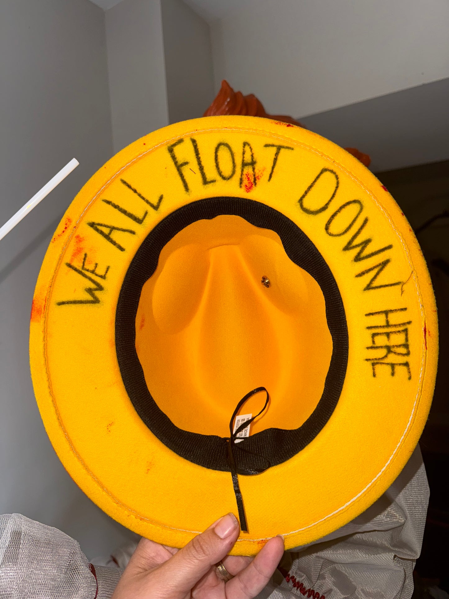 Childrens hat - we all float down here