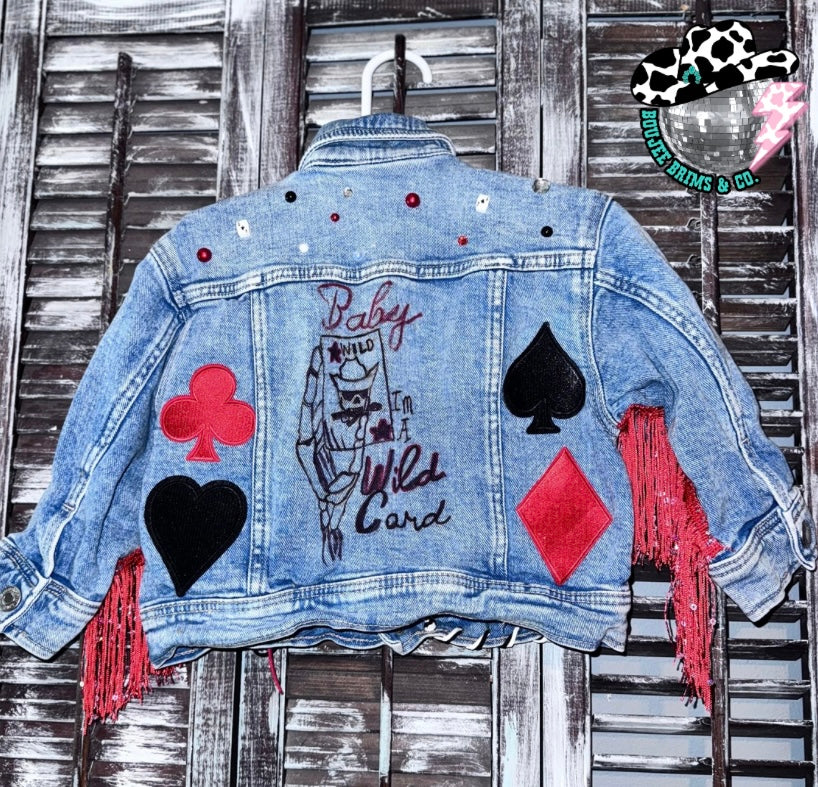 Custom denim Slot -jacket, skirt, jeans or overalls. Message me for more info