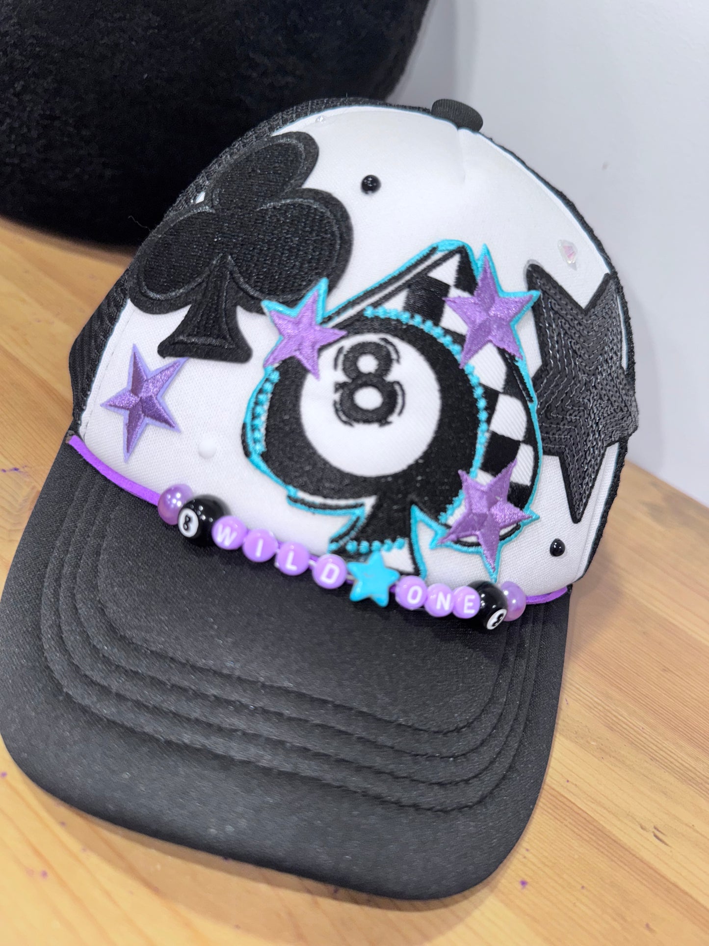 Wild one youth rts trucker hat *worn once for 5 mins for pics* shown on a 3 year old for sizing!