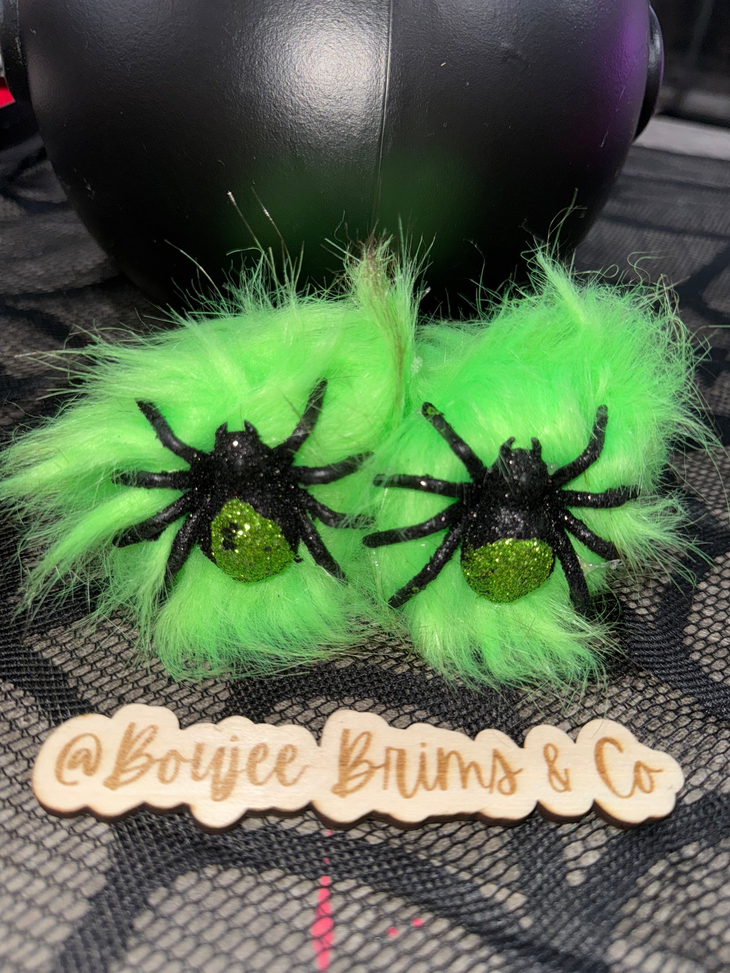 Pom poms. - can be earrings(clips/hooks) OR - piggies (clips/nylon)