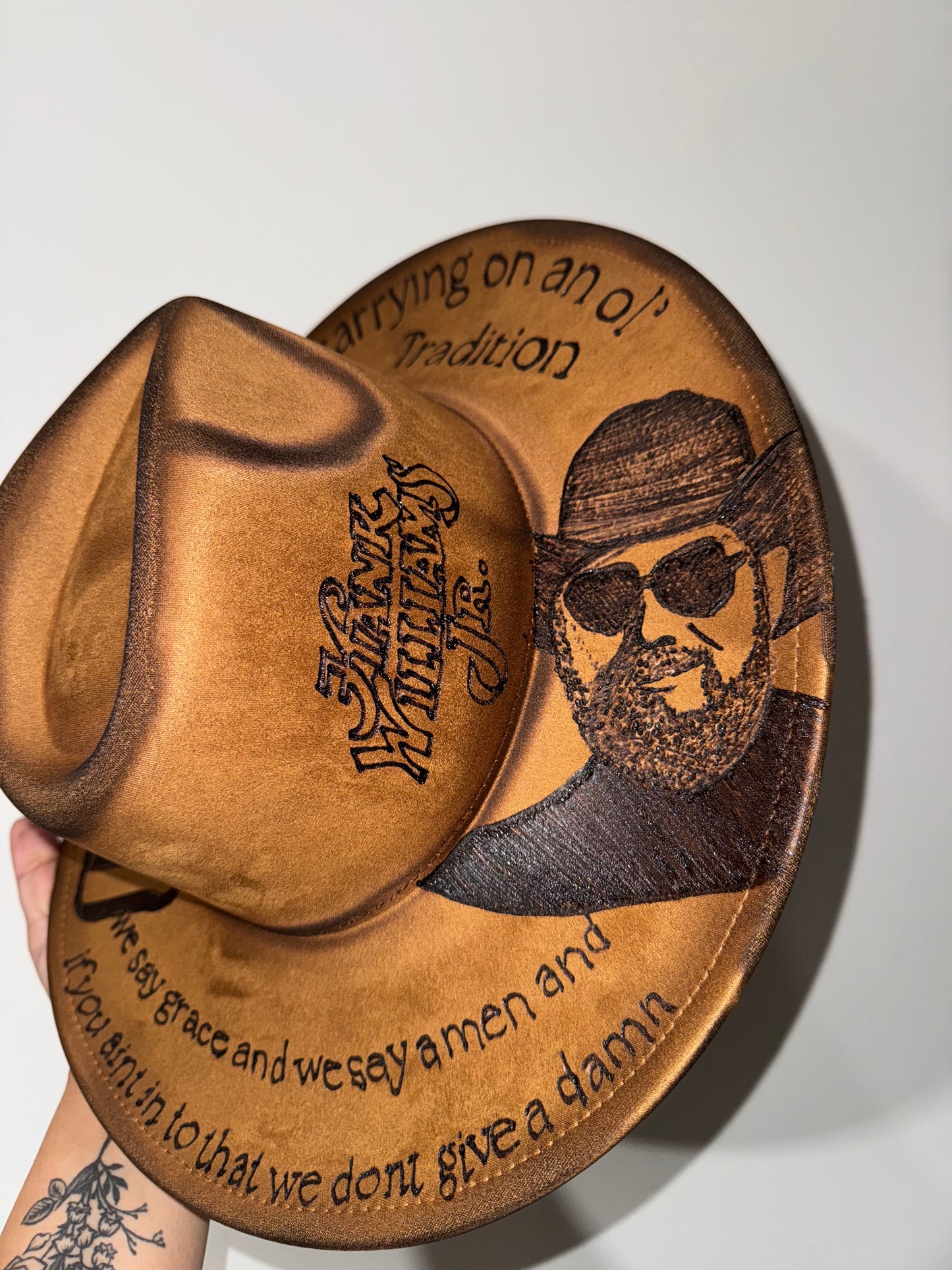 Hank Williams Jr adult adj brim hat