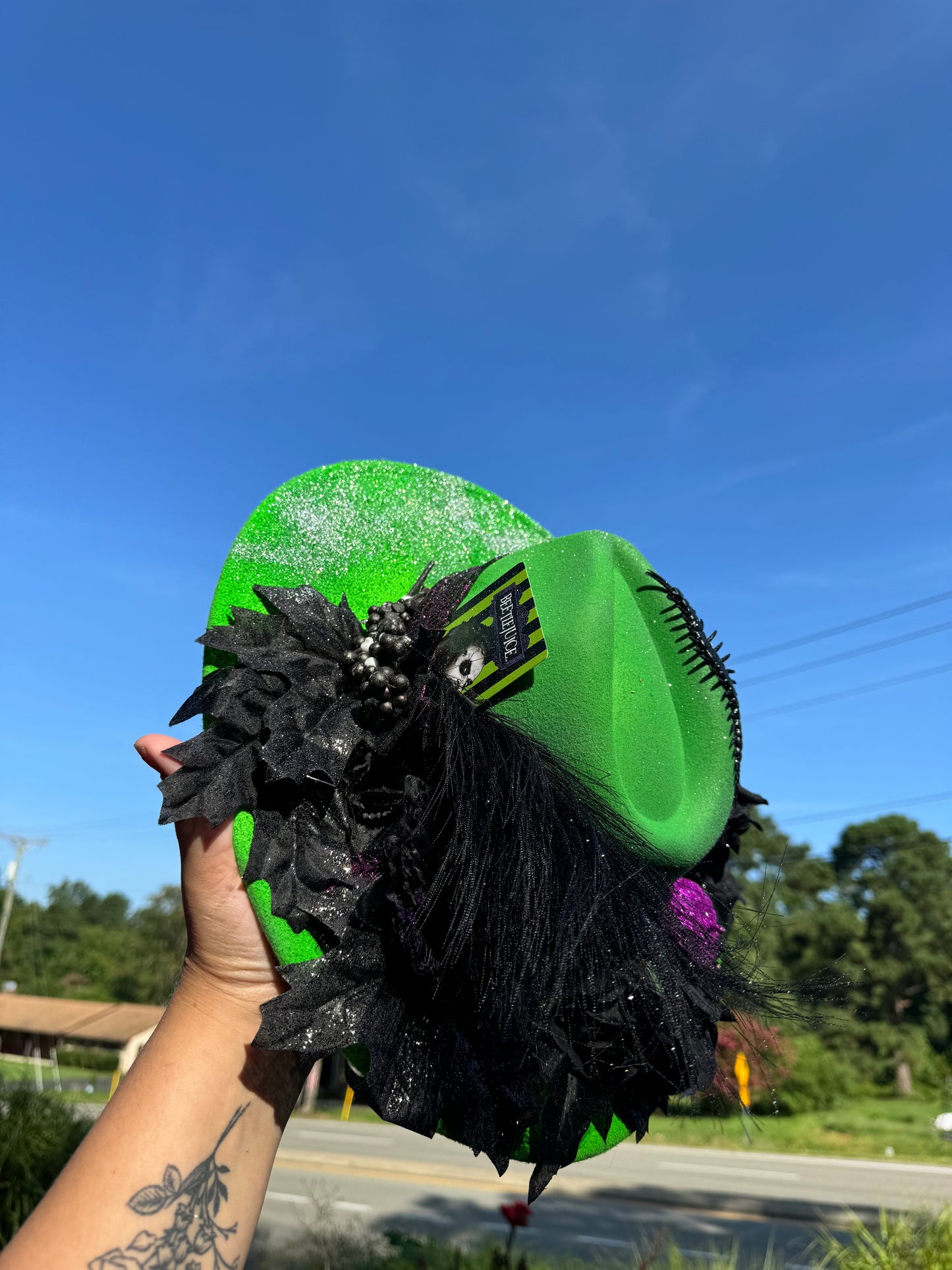 OTT beetlejuice Snake hat. (Top is a little heavier- recommended for ages 5+)