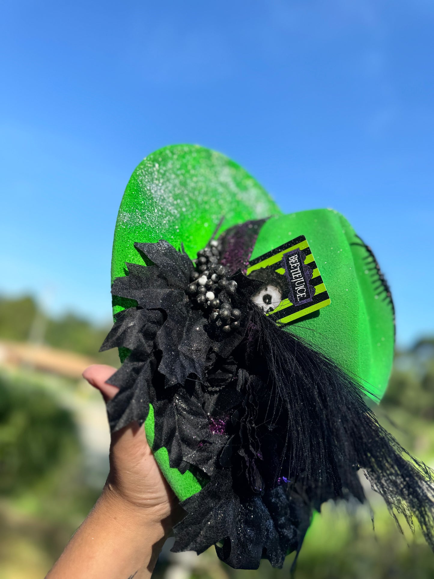 OTT beetlejuice Snake hat. (Top is a little heavier- recommended for ages 5+)