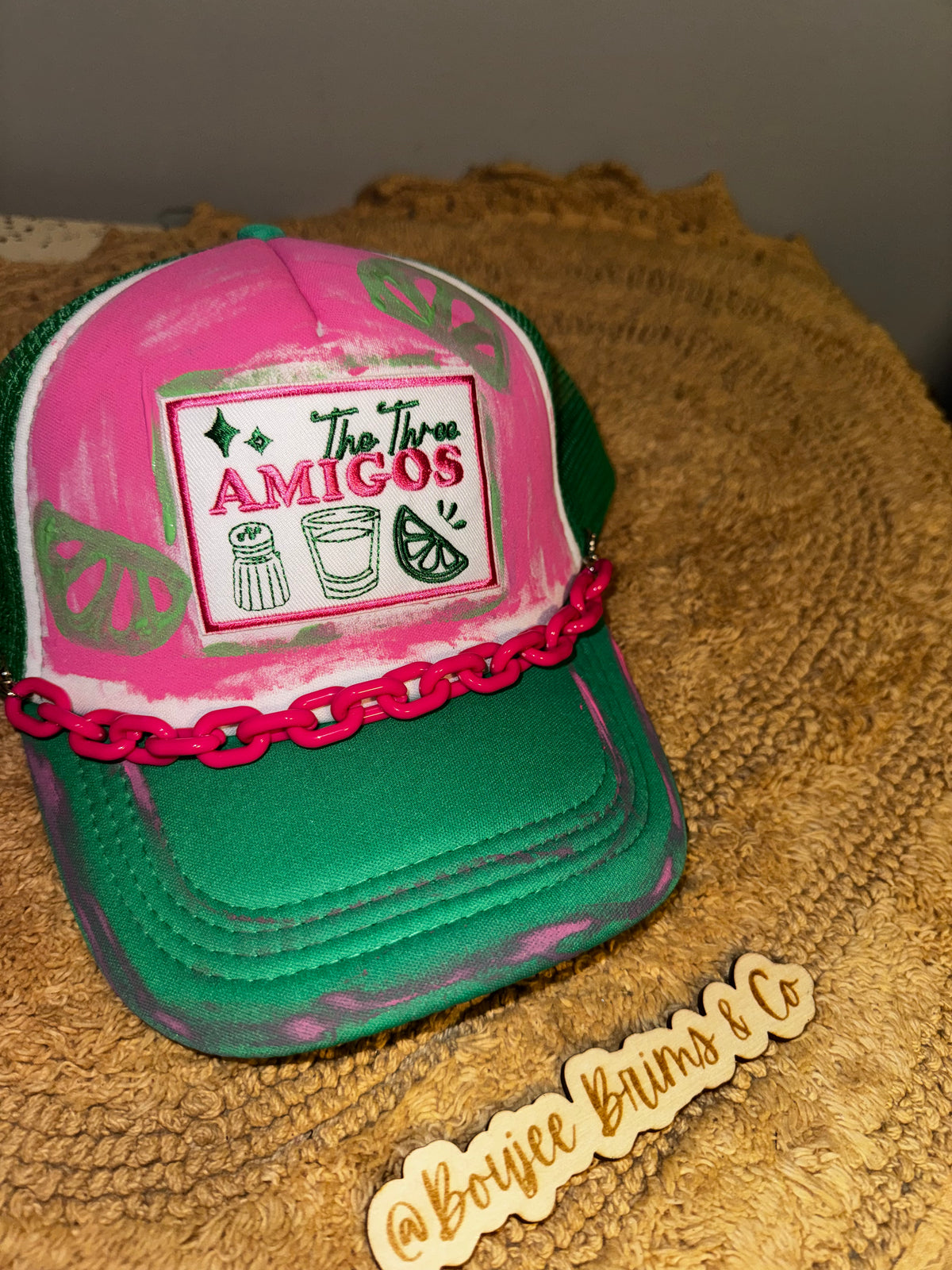 The three amigos womens trucker hat