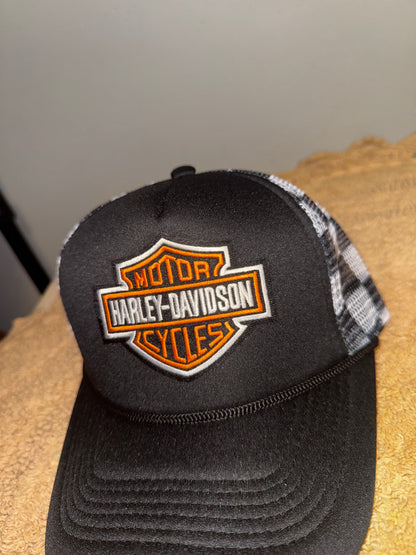 Harley davidson checkered unisex hat