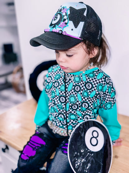 Wild one youth rts trucker hat *worn once for 5 mins for pics* shown on a 3 year old for sizing!