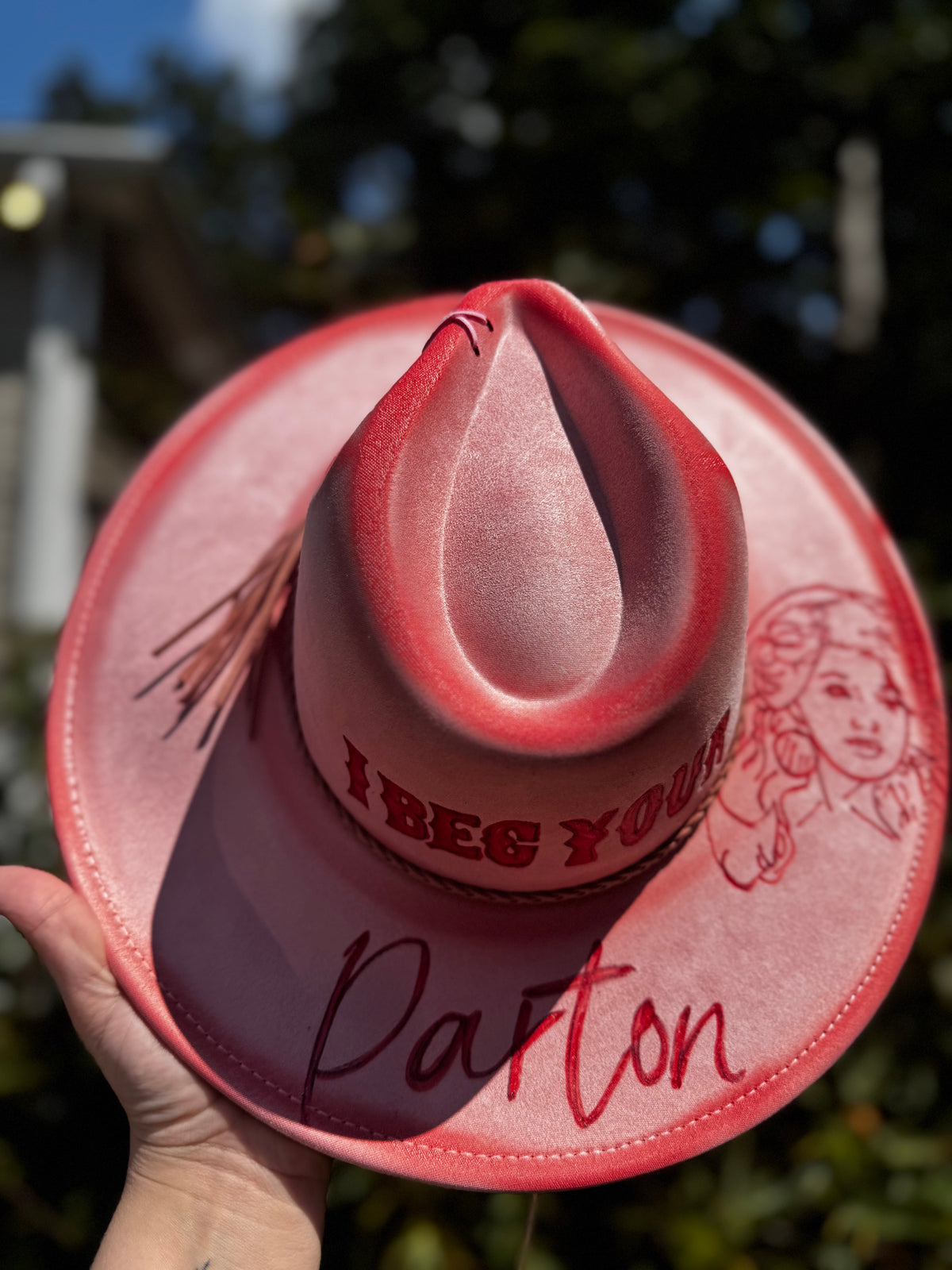 I beg your Parton adult adj brim hat