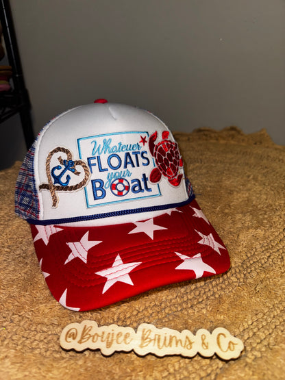 Whatever floats your boat trucker hat