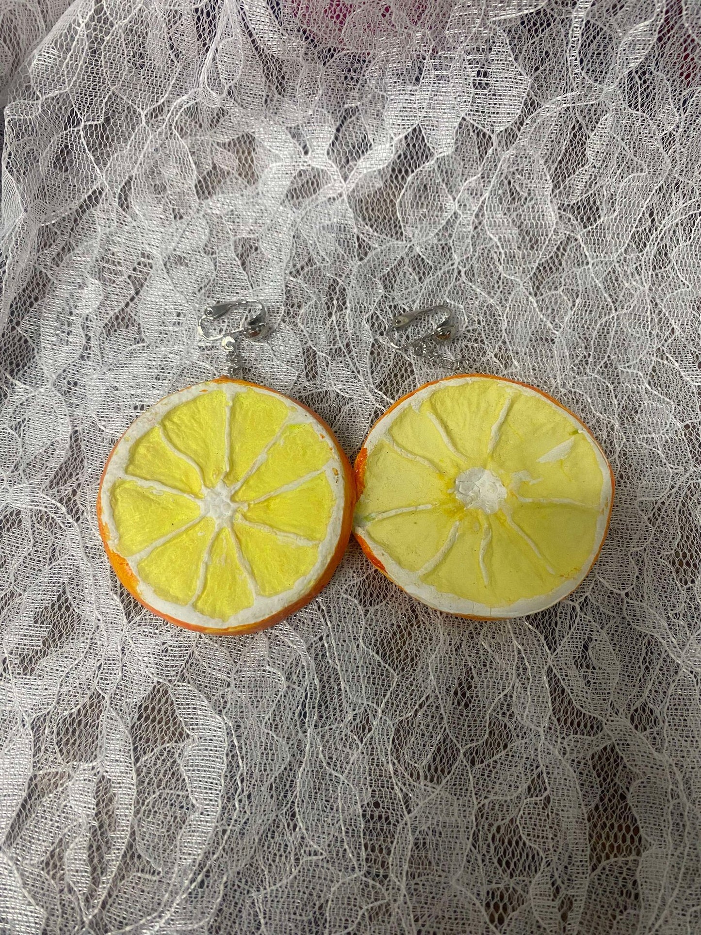 Orange Earrings