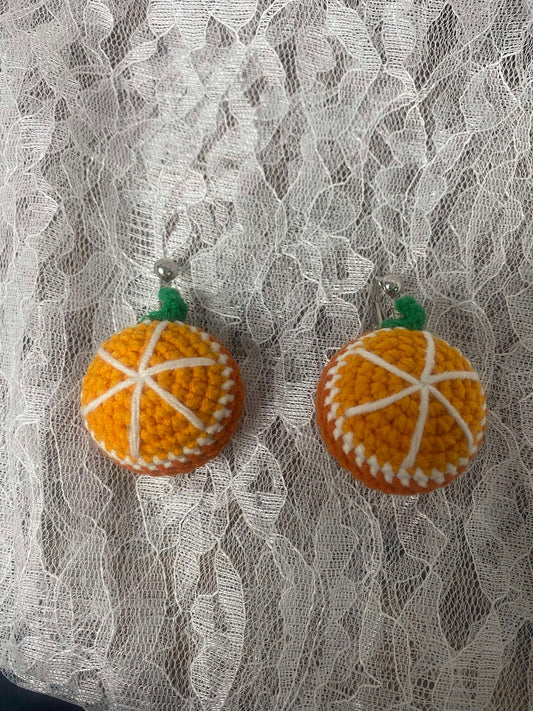 Orange Earrings