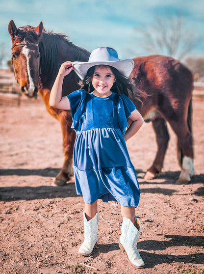 Cowboy Hats (Adult Adj Brim) Includes Burning, Stitch at top, Sunflower & Name.