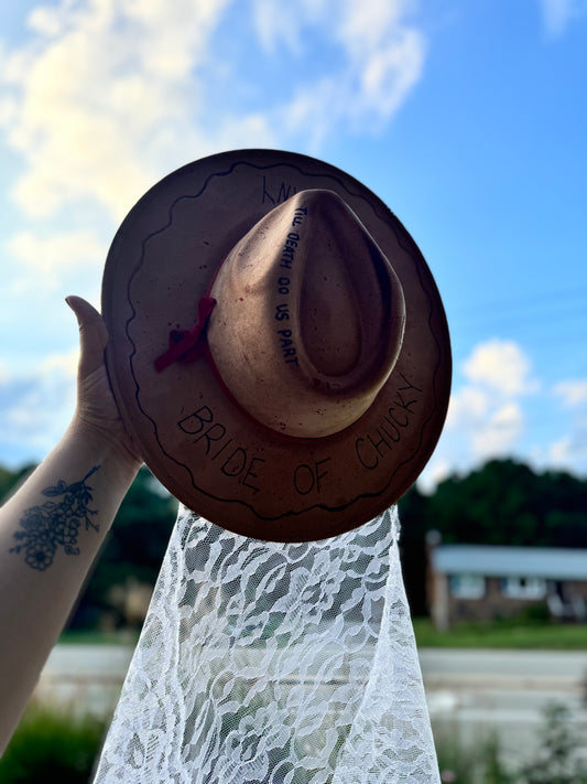Bride of Chucky.  Adult adj brim hat