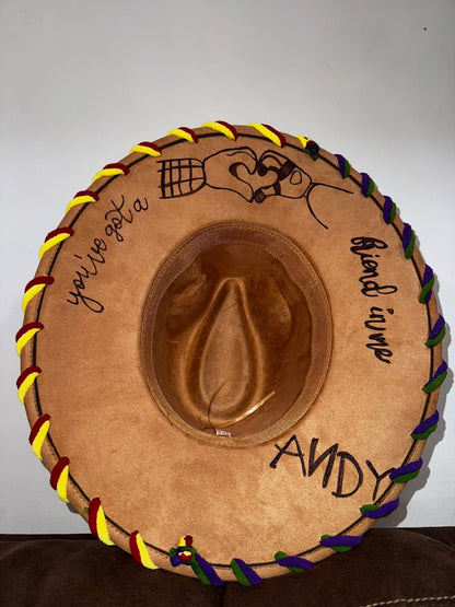 adult adj brim Friend in me hat