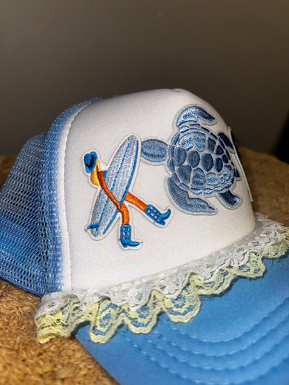 Coastal babe trucker hat