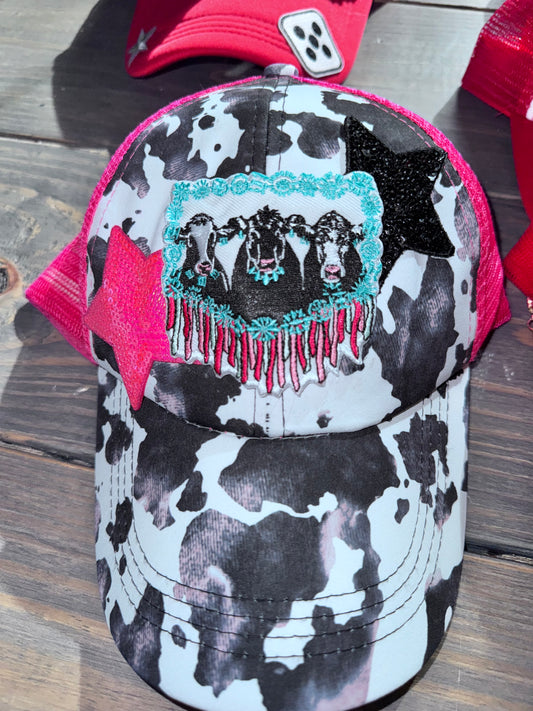 Cowwww adult trucker hat