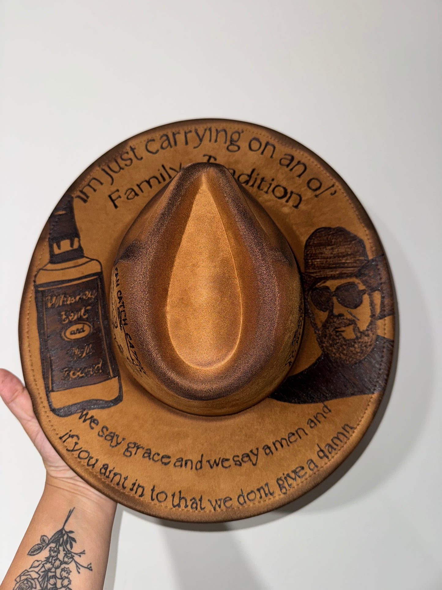 Hank Williams Jr adult adj brim hat