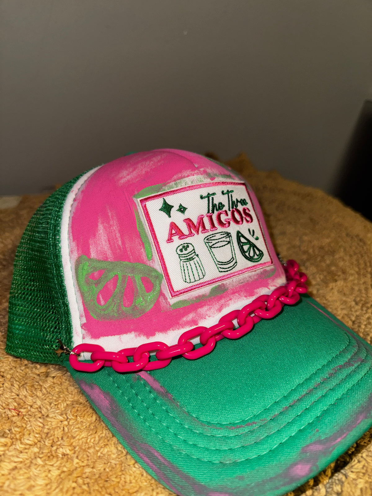 The three amigos womens trucker hat