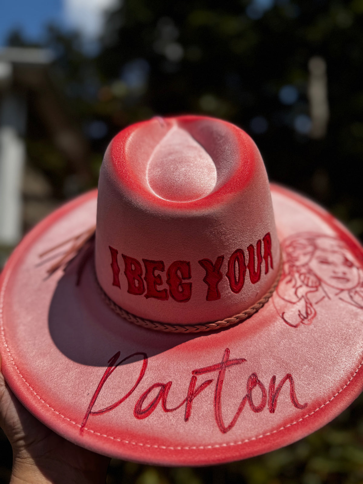 I beg your Parton adult adj brim hat