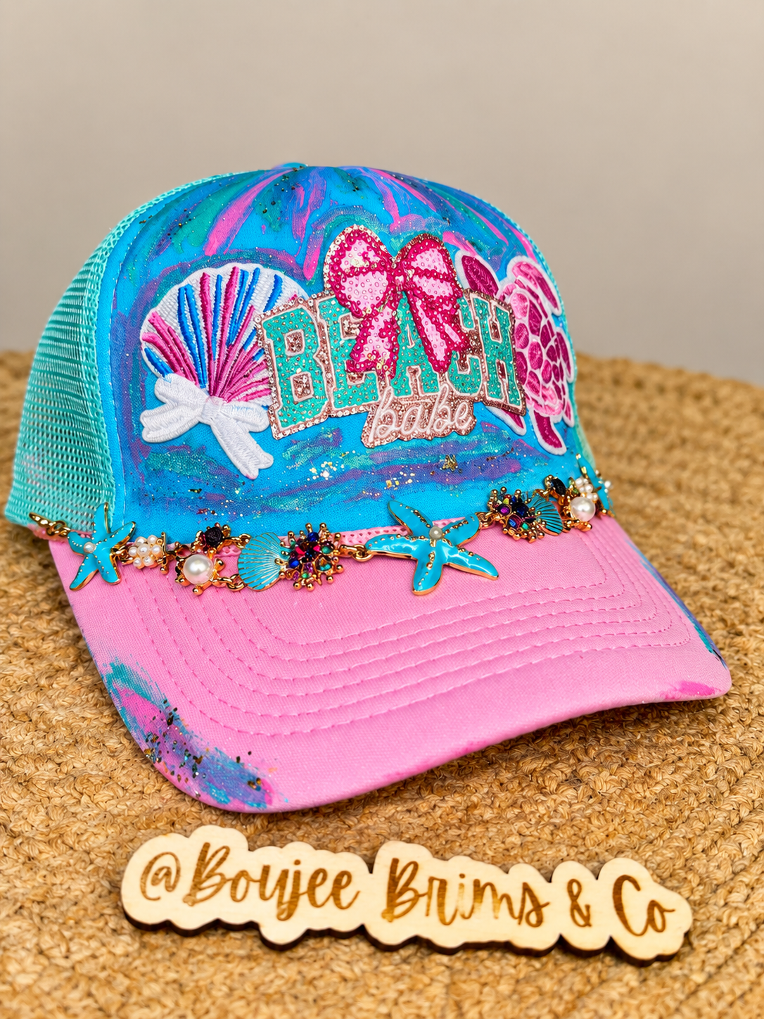 Beach babe OTT womens trucker hat