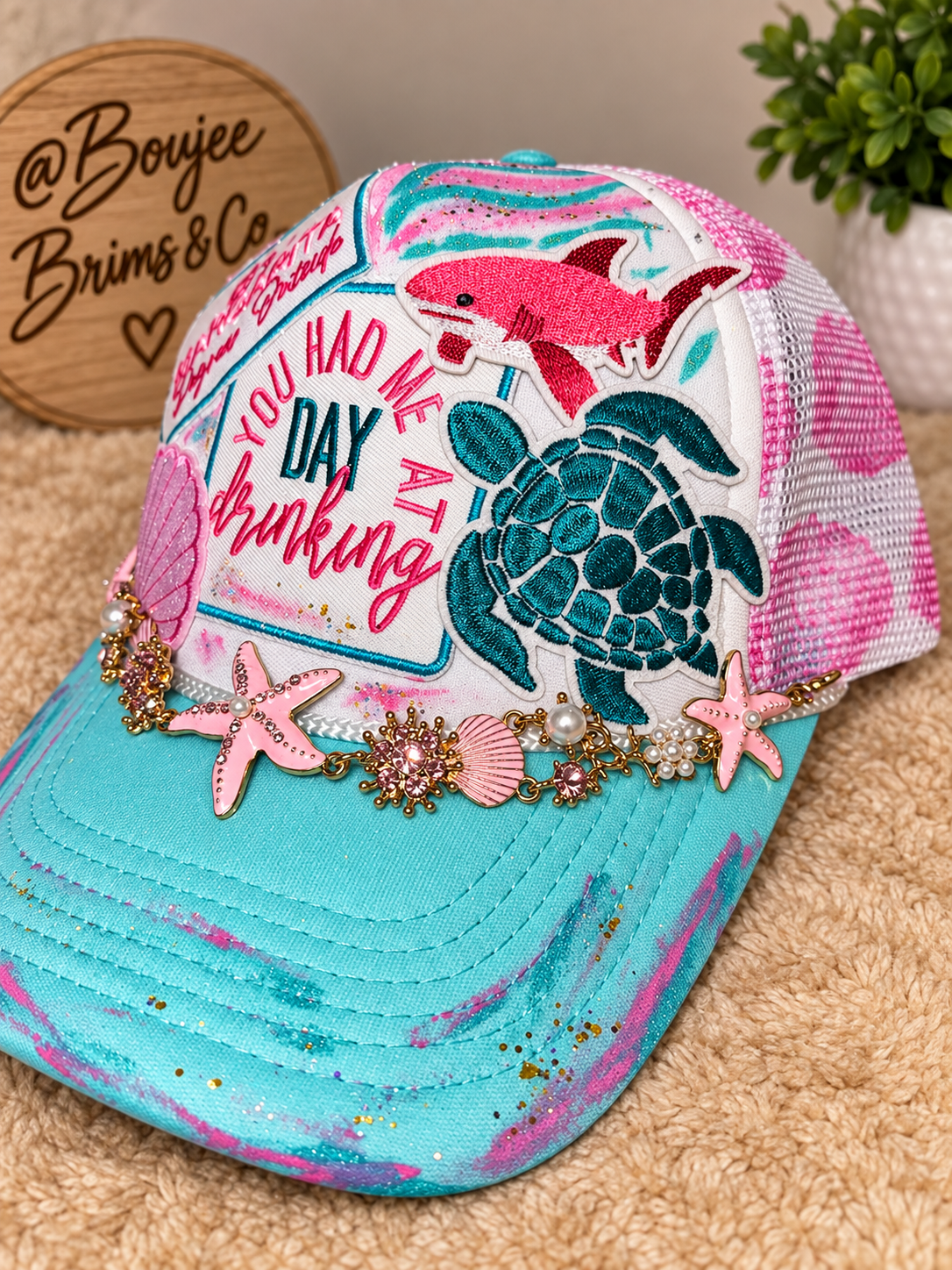 You had me at day drinking womens trucker har