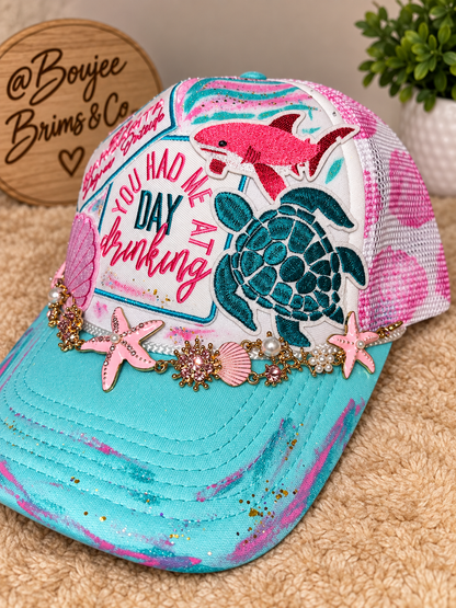 You had me at day drinking womens trucker har