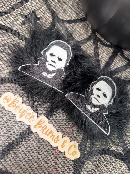 Pom poms. - can be earrings(clips/hooks) OR - piggies (clips/nylon)