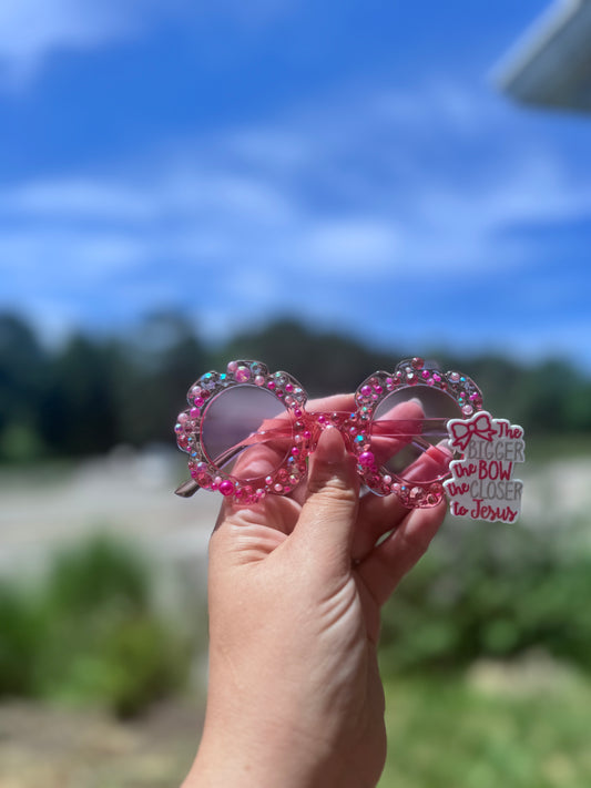 Bigger the bow pink sunnies