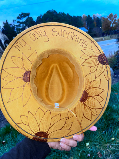 You are my sunshine  - Extra Wide Brim 3.75"