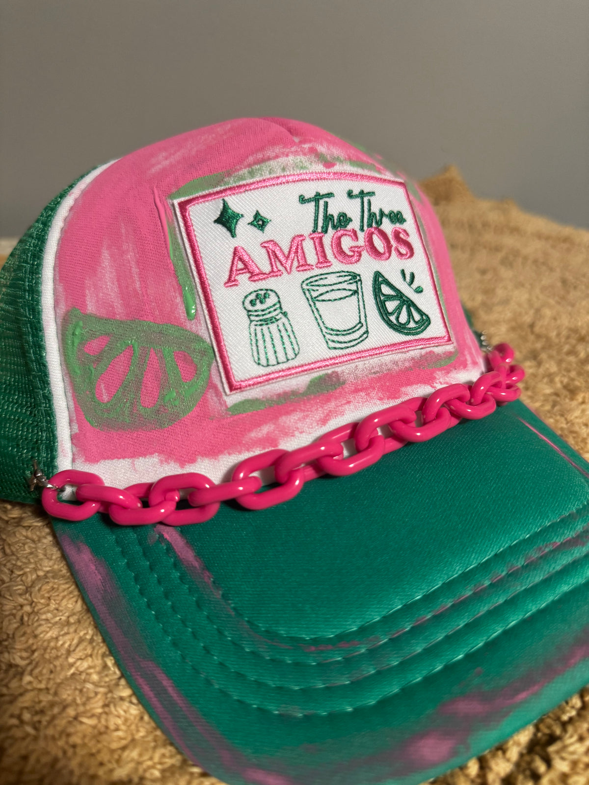 The three amigos womens trucker hat
