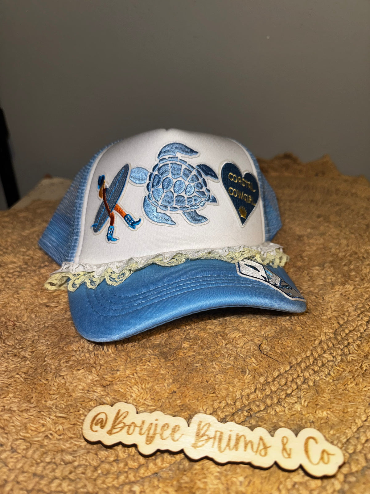 Coastal babe trucker hat