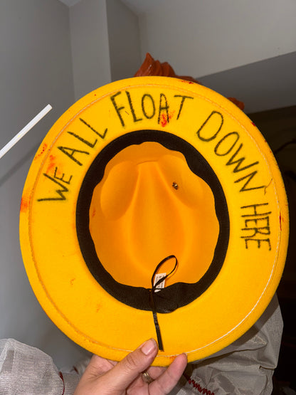 Childrens hat - we all float down here