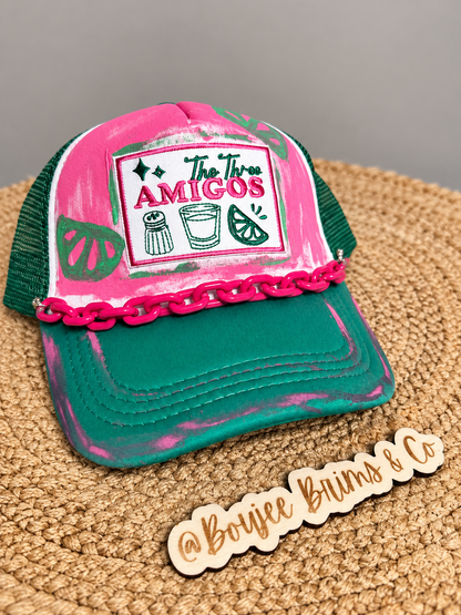 The three amigos womens trucker hat