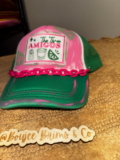 The three amigos womens trucker hat
