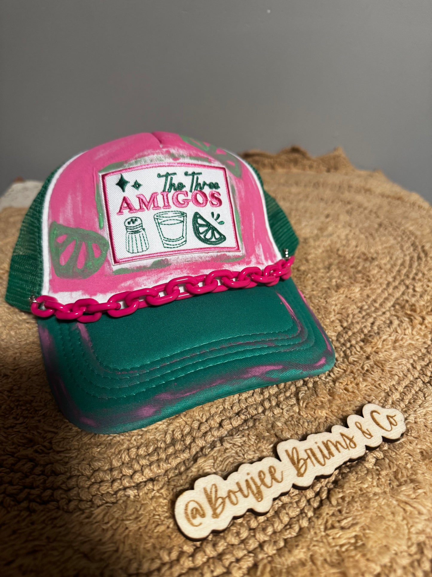The three amigos womens trucker hat