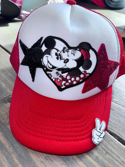 Youth Mouse Couple trucker hat