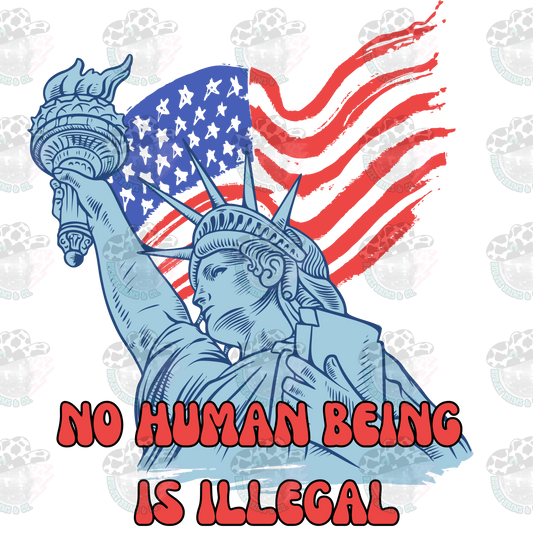 NO HUMAN IS ILLEGAL PNG