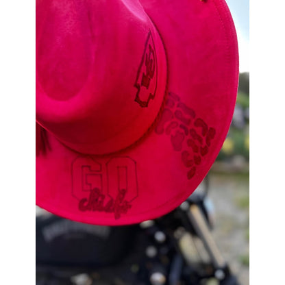 Custom Kansas City Chiefs Red Cowboy Hat